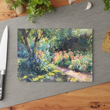 Painted Anarchy Monet Art Cam Kesme Tahtası - Şık ve Çizilmez