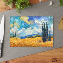 Painted Anarchy Zarif Temperli Cam Kesme Tahtası Seti - Kaymaz Yüzey, Çizilmez,  - Şık Mutfaklar Için Ideal