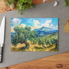 Painted Anarchy Şık Temperli Cam Kesme Tahtası - Çizilmez Kaymaz Yüzey  - Post-Empresyonist Cam Kesme Tahtası