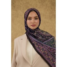İpekhan Soft Şal Siyah Mor 3051-16