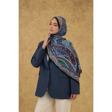 Ipekhan Soft Şal Siyah Mavi 3053-16
