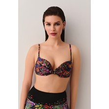Suwen Garden Önden Bağcıklı Full Dolgulu Bikini Üst