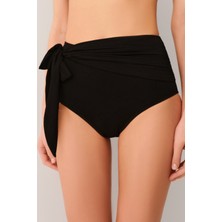 Suwen Yüksek Bel Bağcıklı Bikini Alt