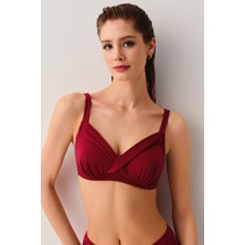 Suwen Kaplı Bantlı Korseli Toparlayıcı Bikini Üst