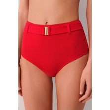Suwen Yüksek Bel Kemerli Bikini Alt