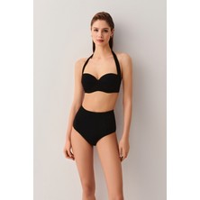 Suwen Yüksek Bel Pileli Bikini Alt