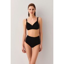 Suwen Yüksek Bel Yanı Biyeli Bikini Alt