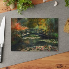 Painted Anarchy Dokulu Yüzeyli ve Kaymaz  Zarif Cam Kesme Tahtası Seti - Ev Mutfak Dekoru İçin Ideal - Çizilmez ve