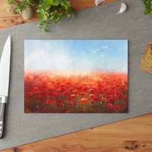 Painted Anarchy Şık Tasarımlı Premium Temperli Cam Kesme Tahtası - Kaymaz Yüzey, Çizilmez,  - Ideal Cam