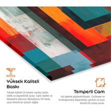 Painted Anarchy Şık Tasarımlı Premium Temperli Cam Kesme Tahtası - Kaymaz Yüzey, Çizilmez,  - Ideal Cam
