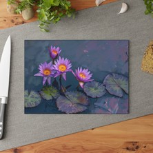 Painted Anarchy Doğadan Esinlenen Temperli Cam Kesme Tahtası - Şık ve Dayanıklı