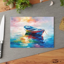 Painted Anarchy Modern Cam Kesme Tahtası - Şık ve Dayanıklı Temperli Cam