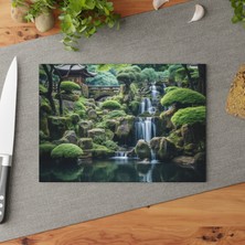 Painted Anarchy Meditative Art Temperli Cam Kesme Tahtası - Şık Tasarım, Kaymaz Yüzey, Çizilmez