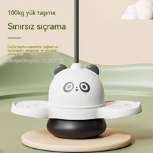 Checkered Wind Panda Zıplama Top Zıplama Çocuk Spor Oyuncak (Yurt Dışından)