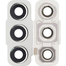 Tekno Prime Galaxy S21FE G990 Ile Uyumlu Kamera Camı Ithal Full Set Beyaz