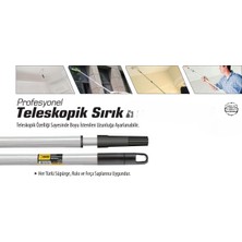 3 Metre, Iki Kademeli Teleskopik Metal Saplı Sırık, Boya, Temizlik, Meyve Silkme Için 3 Metre Sırık