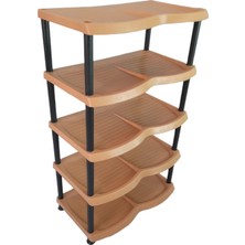Foldhom 9 Katlı Maxi Plastik Ayakkabılık Krem