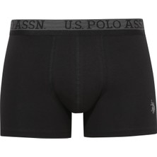U.s. Polo Assn.  Erkek 201 Siyah-Antrasit Melanj - Siyah 3 Lü Boxer