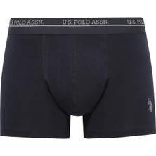 U.s. Polo Assn.  Erkek 201 Lacivert- Gri Melanj-Lacivert 3 Lü Boxer