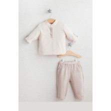 Cantoy Erkek Bebek Hakim Yaka Gömlek Pantalon Takım