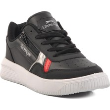 Walkway Slazenger Majority G Siyah-Beyaz Fermuarlı Kadın Spor Ayakkabı