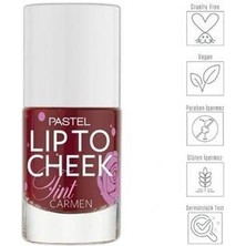 Pastel Lip To Cheek Tint Carmen Ruj,allık ve Sunlight Highlighter - Aydınlatıcı 101