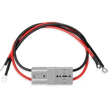 Alchemy Craft 2 Adet Elektrikli Forklift Şarj Fişi Kablosu O Halkalı Akü Bağlantı Hızlı Bağlantı 50A 8AWG Bağlantı Hattı (Yurt Dışından)
