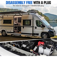 Alchemy Craft 2 Adet Elektrikli Forklift Şarj Fişi Kablosu O Halkalı Akü Bağlantı Hızlı Bağlantı 50A 8AWG Bağlantı Hattı (Yurt Dışından)