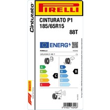 Pirelli 185/65 R15 88T Cinturato P1 Oto Yaz Lastiği (Üretim Yılı:2024)