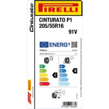 Pirelli 205/55 R16 91V Cinturato P1 Oto  Yaz Lastiği (Üretim Yılı:2025)
