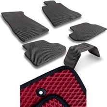 Evanotion Mercedes Benz C W205 Serisi Uyumlu Araca Özel Akıllı Paspas Eva Paspas Hücreli Paspas Bordo