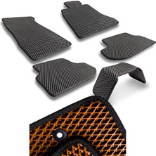 Evanotion Seat Leon Mk3 Uyumlu Araca Özel Akıllı Paspas Eva Paspas Hücreli Paspas Taba