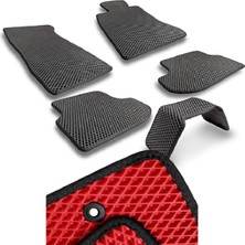 Evanotion Mercedes Benz W245 Uyumlu Araca Özel Akıllı Paspas Eva Paspas Hücreli Paspas Kırmızı