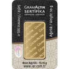 İAR Ercan Altın 10 gr 24 Ayar Iar Gram Altın