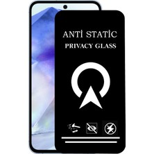 Kzy Samsung Galaxy A55 ile Uyumlu Tam Kaplayan Anti Statik Görünmez Safir Ekran Koruyucu Hayalet Cam