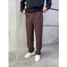 Erkek Rahat Kalıp Pileli Kumaş Pantolon