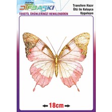 F17 Ajans Kelebek Ütü ile Yapışan Tekstil Transfer Baskı