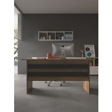 Myniture Home & Living Festival Ofis Masası - OFİS-1-2-4-120 x 90 Beyaz - Antrasit