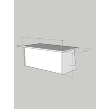 Festival Ofis Masası - OFİS-2-2-2-160X60 Beyaz - Ceviz