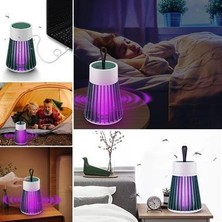 Shopzum İç ve Dış Mekanlar İçin Şarjlı Sinek Öldürücü Sivrisinek Kovucu,UV Işıklı Sineksavar Taşınabilir Gece Lambası