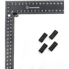 Boncadas 6x12 Mm Deri Bileklik Kiliti Oval Mıknatıslı Kilit (5 Adet)