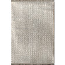 Woolen Halı Tual Koleksiyonu Modern Saçaklı Halı 8401 Bej