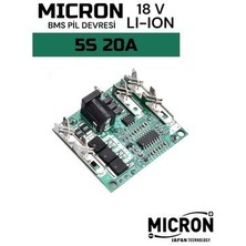 18V 5s 20A Koruma Kartı 18650 Lityum Pil Batarya Li-Ion Balans Devresi