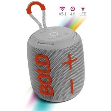 Bold Rgb Işıklı Taşınabilir Ses Bombası Kablosuz Bluetooth Hoparlör Speaker 90DB 14WATT 1200MAH
