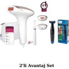 Lumea Advanced BRI921/00 Ipl Lazer Epilasyon ALETI+BG1024 Lazer Epilasyon Öncesi Tıraş Makinesi Seti