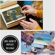 FOTO UYSAL Parlak Fotoğraf Kağıdı 10X15CM 20 Adet Kisiye Özel Baskı Kalitesiyle