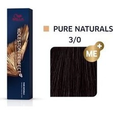 Koleston Perfect Me+ 3/0 Pure Perfect Haır Naturals Permanent Hair Dye 60ML GKHAİR253