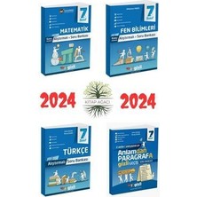 Gizli Yayınları 7.sınıf Mat+Fen+Türkçe+Paragraf Alıştırmalı Soru Bankası 2024 Güncel Müfredat