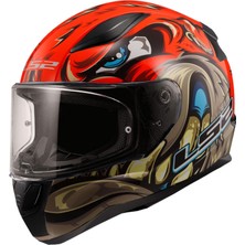 Ls2 Rapıd Spox Kırmızı Gri Kask