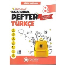 Çanta Yayıncılık 8 Sınıf Türkçe Okula Yardımcı Kazandıran Defter 2024